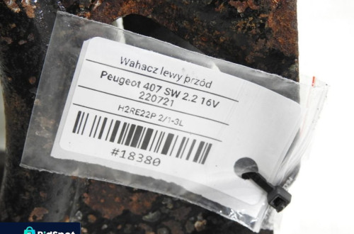 WAHACZ LEWY PRZÓD PEUGEOT 407 2.2 16V 9644552280