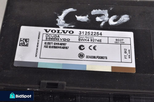 C30 S40 V50 C70 II STEROWNIK KEYLESS 31252254