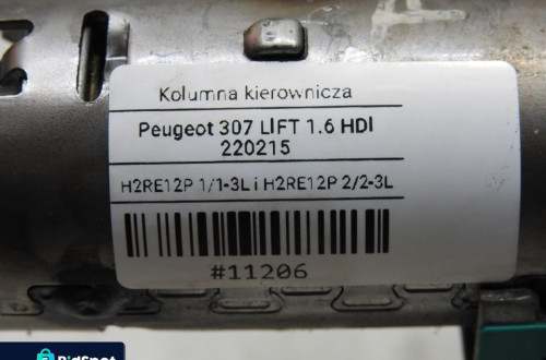 KOLUMNA KIEROWNICZA PEUGEOT 307 1.6 HDI