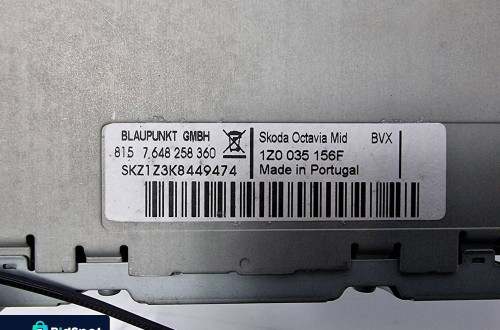 RADIO SKODA OCTAVIA II 1Z0035156F