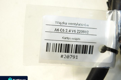 WIĄZKA INSTALACJA WENTYLATORÓW AUDI A6 C6 2.4 V6