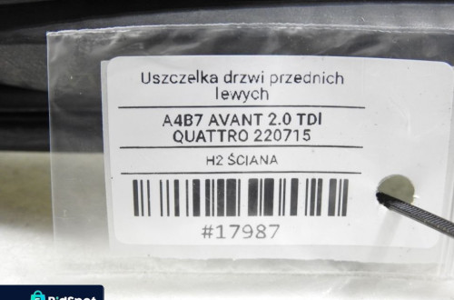 USZCZELKA DRZWI LEWY PRZÓD AUDI A4 B7 8E0831721E