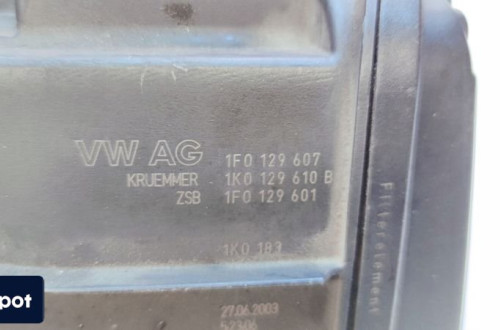 OBUDOWA FILTRA POWIETRZA AUDI A3 8P VW SEAT SKODA 1.6 MPI BGU BSE 1K0129607