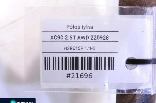 PÓŁOŚ PRAWY TYŁ VOLVO XC90 I 2.5T