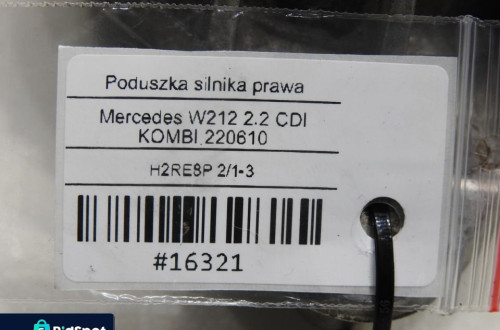 PODUSZKA SILNIKA PRAWA MERCEDES W212 2.2 CDI