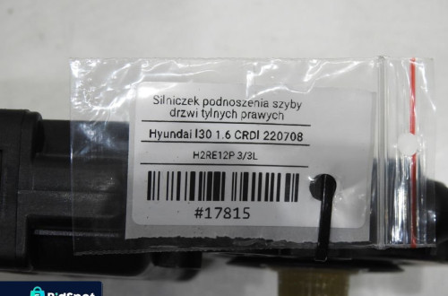 SILNICZEK OPUSZCZANIA SZYBY PRAWY TYŁ i30 I