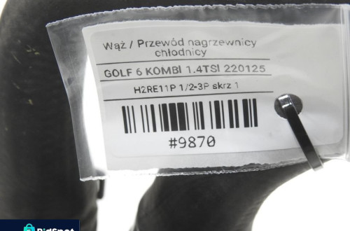 PRZEWÓD NAGRZEWNICY VW GOLF VI 1.4 TSI