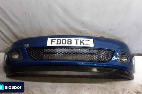 ) ZDERZAK PRZÓD PRZEDNI FORD FIESTA MK.6 6 VI LIFT FL 36 NIEBIESKI HALOGENY