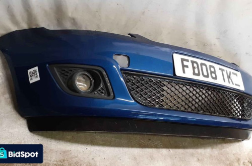 ) ZDERZAK PRZÓD PRZEDNI FORD FIESTA MK.6 6 VI LIFT FL 36 NIEBIESKI HALOGENY