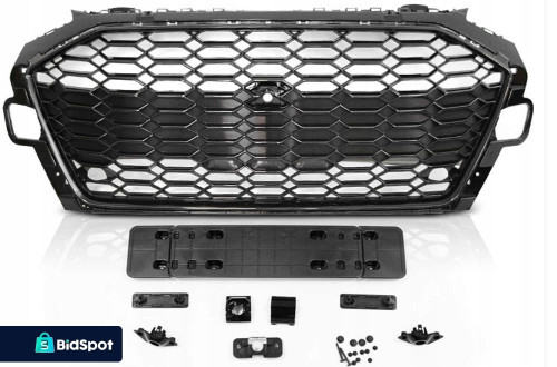 Atrapa Grill Kratka Black Czarna S-line RS Audi A4 B9 8w Lift FL 2019-2023