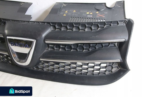 Atrapa Grill Kratka Chrom Logo Dacia Logan Sandero 2 II 2012-16 przed lift