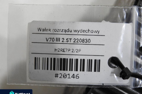 WAŁEK ROZRZĄDU WYDECHOWY VOLVO V70 III 2.5 T
