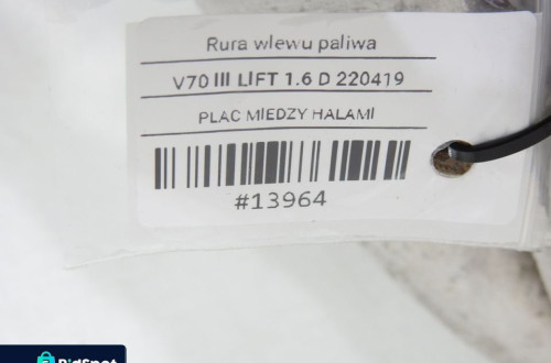 RURA WLEW PALIWA KOREK VOLVO V70 III 1.6 D
