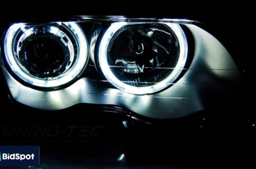 Reflektor Lampa kpl Diody Soczewka Clear Black Czarne Bmw 3 E46 1998-2001