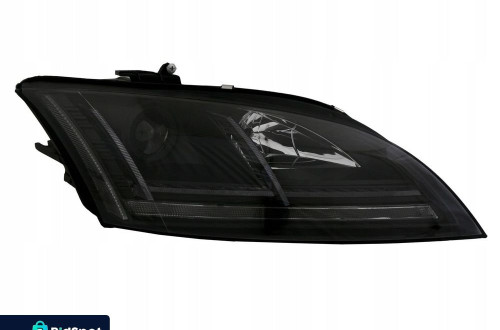 Reflektor Lampa kpl Diody Dynamiczne Soczewka Clear Czarne Audi TT 8j 2006-