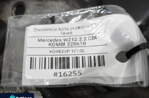 PIASTA ZWROTNICA LEWY PRZÓD Z ABS W212 2.2 CDI