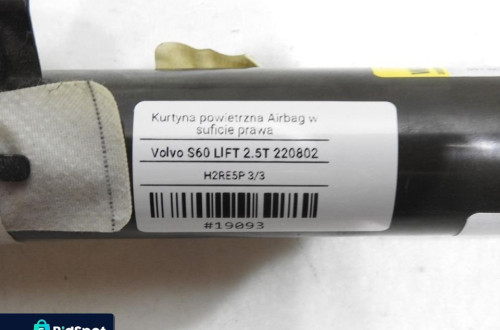 KURTYNA AIRBAG PRAWA VOLVO S60 I LIFT 30698529