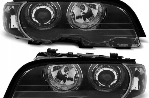 Reflektor Lampa Migacz kpl Diody Soczewka Clear Black Bmw 3 E46 Coupe 99-03