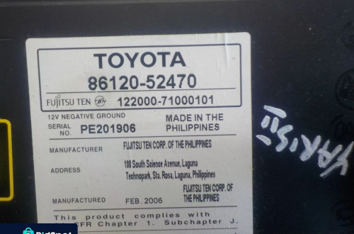 TOYOTA YARIS II RADIOODTWARZACZ 86120-52470