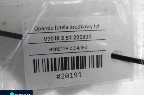 OPARCIE KANAPY ŚRODKOWY TYŁ VOLVO V70 III