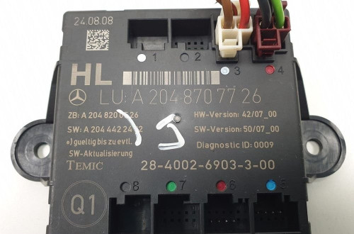 MODUŁ DRZWI LEWY TYŁ MERCEDES W204 A2048707726