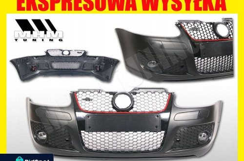 Zderzak przod kpl Kratki Grill Halogen Tuning Gti look VW Golf V 5 1k 2003-