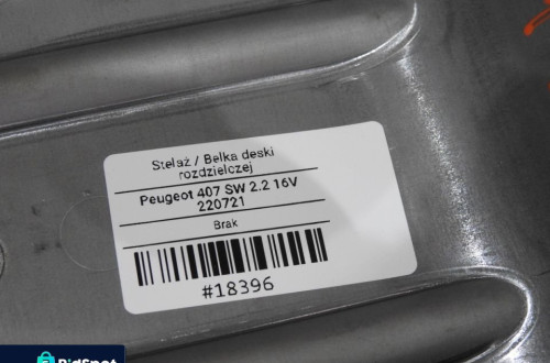 STELAŻ BELKA KONSOLI PEUGEOT 407