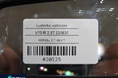 LUSTERKO WSTECZNE VOLVO V70 III 31278198