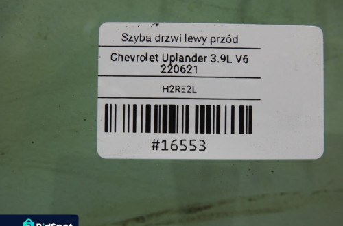 SZYBA DRZWI LEWY PRZÓD CHEVROLET UPLANDER