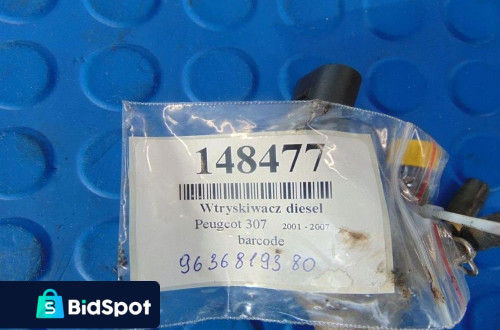 WTRYSKIWACZ DIESEL PEUGEOT 307 2.0HDI 8V 9636819380