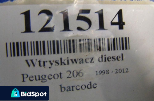 WTRYSKIWACZ DIESEL PEUGEOT 206 2.0HDI SIEMENS 9636819380