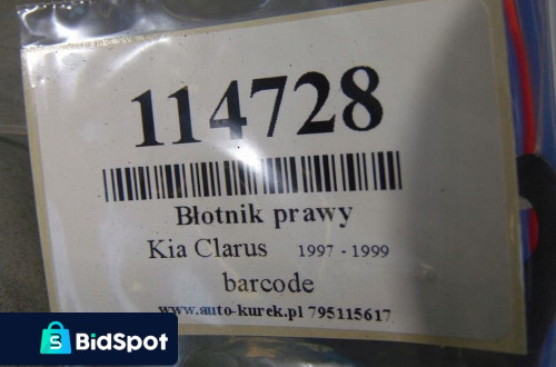 KIA CLARUS BŁOTNIK PRAWY