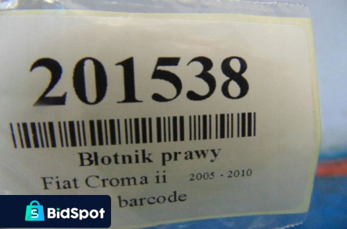 FIAT CROMA BŁOTNIK PRAWY PRZÓD