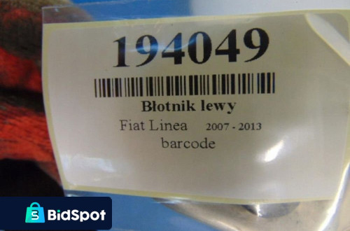 FIAT LINEA I BŁOTNIK LEWY LAKIER NIE WIADOMY