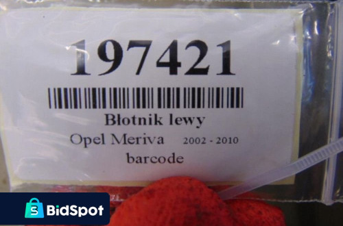 OPEL MERIVA A BŁOTNIK LEWY