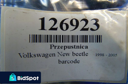 PRZEPUSTNICA VOLKSWAGEN NEW BEETLE 2.0 8V BENZYNA