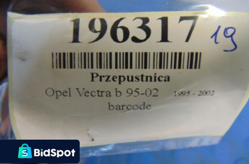 OPEL VECTRA B PRZEPUSTNICA 1.8 16V 5WS93250L