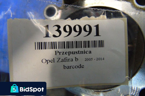 PRZEPUSTNICA OPEL ZAFIRA B 1.6 16V BENZYNA GM55560398