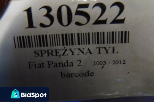 FIAT PANDA II 1.2 SPRĘŻYNY TYŁ