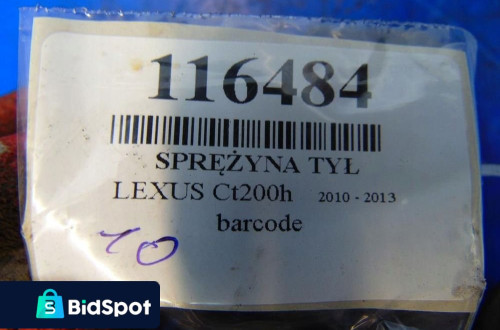 LEXUS CT200 SPRĘŻYNY TYŁ
