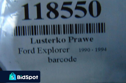 FORD EXPLORER LUSTERKO PRAWE