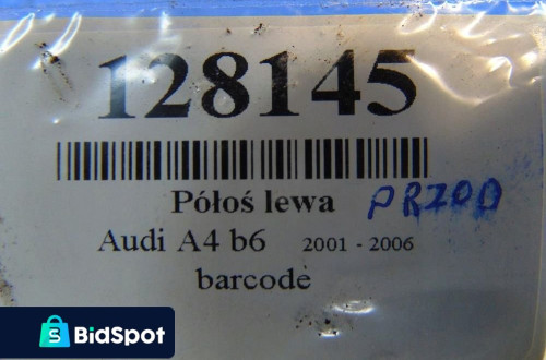 AUDI A4 B6 QUATTRO 3.0 V6 PÓŁOŚ LEWY PRZÓD