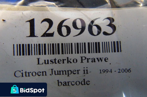 CITROEN JUMPER I LUSTERKO PRAWE