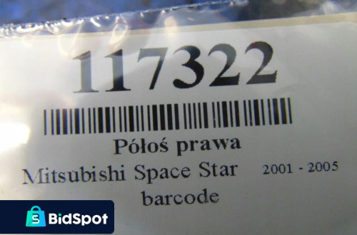 MITSUBISHI SPACE STAR LIFT 1.8 B PÓŁOŚ PRAWA