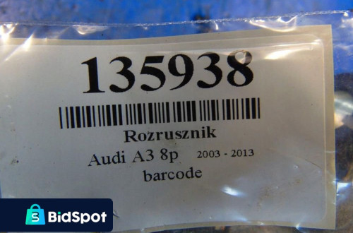 AUDI A3 8P 1.6 8V ROZRUSZNIK