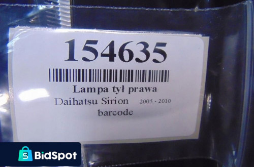DAIHATSU SIRION II LAMPA TYŁ PRAWA