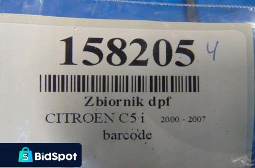 CITROEN C5 I 2.0HDI ZBIORNIK DPF 9651826480