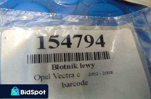OPEL VECTRA C Z163 BŁOTNIK LEWY