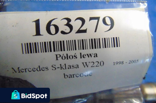 MERCEDES W220 3.2 V6 PÓŁOŚ LEWA