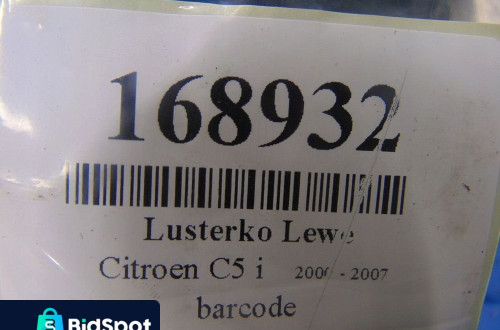 CITROEN C5 LUSTERKO LEWE